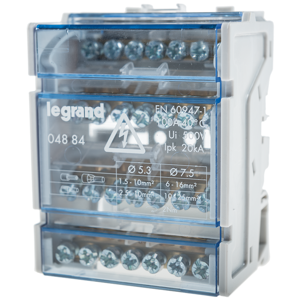 Repartitor modular Legrand 004884, 4P, 100 A