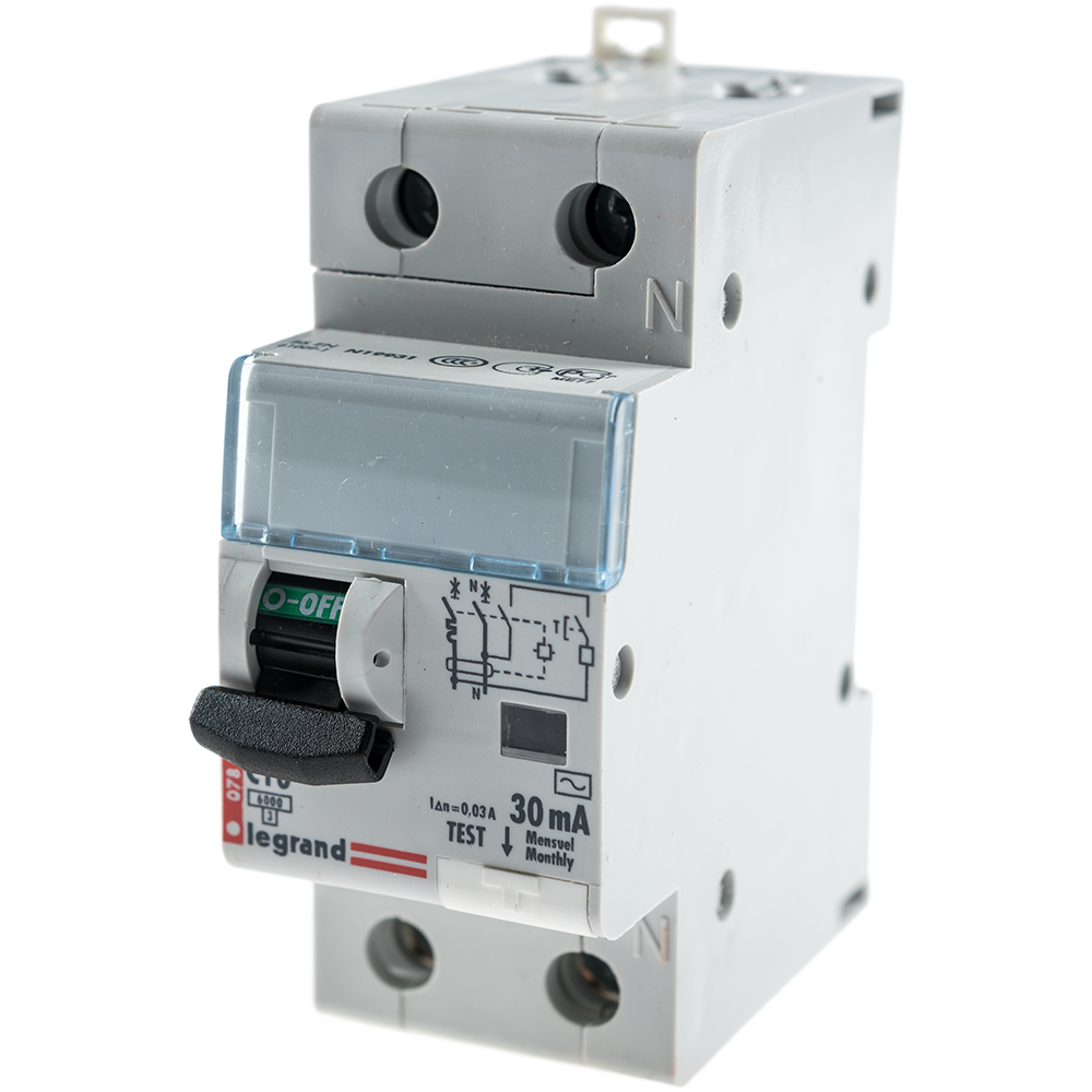 Disjunctor diferential DX3 6000 10kA Legrand 411002, P+N, 16A 30mA