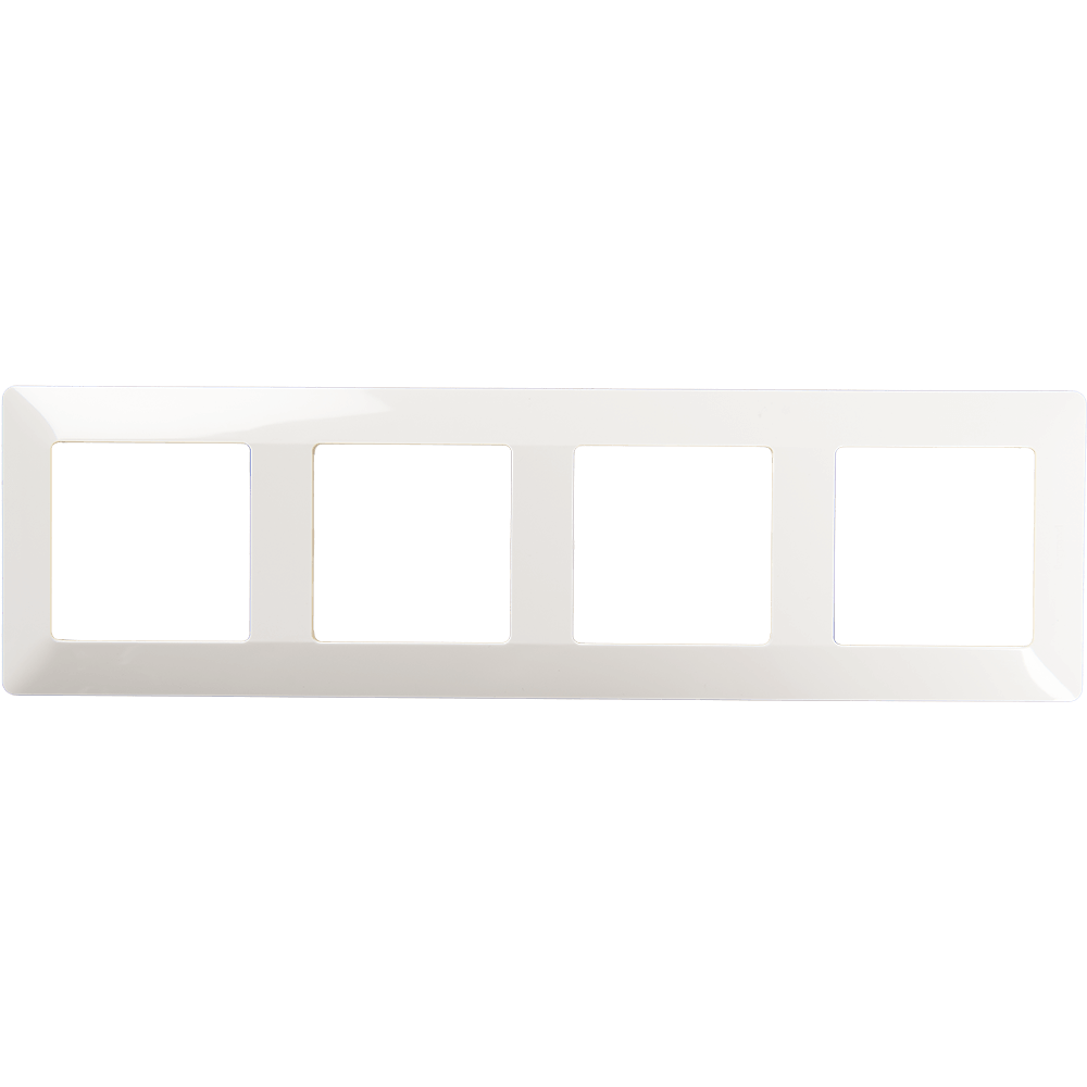 Rama Legrand 754004, pentru intrerupatoare, 4 posturi, alb