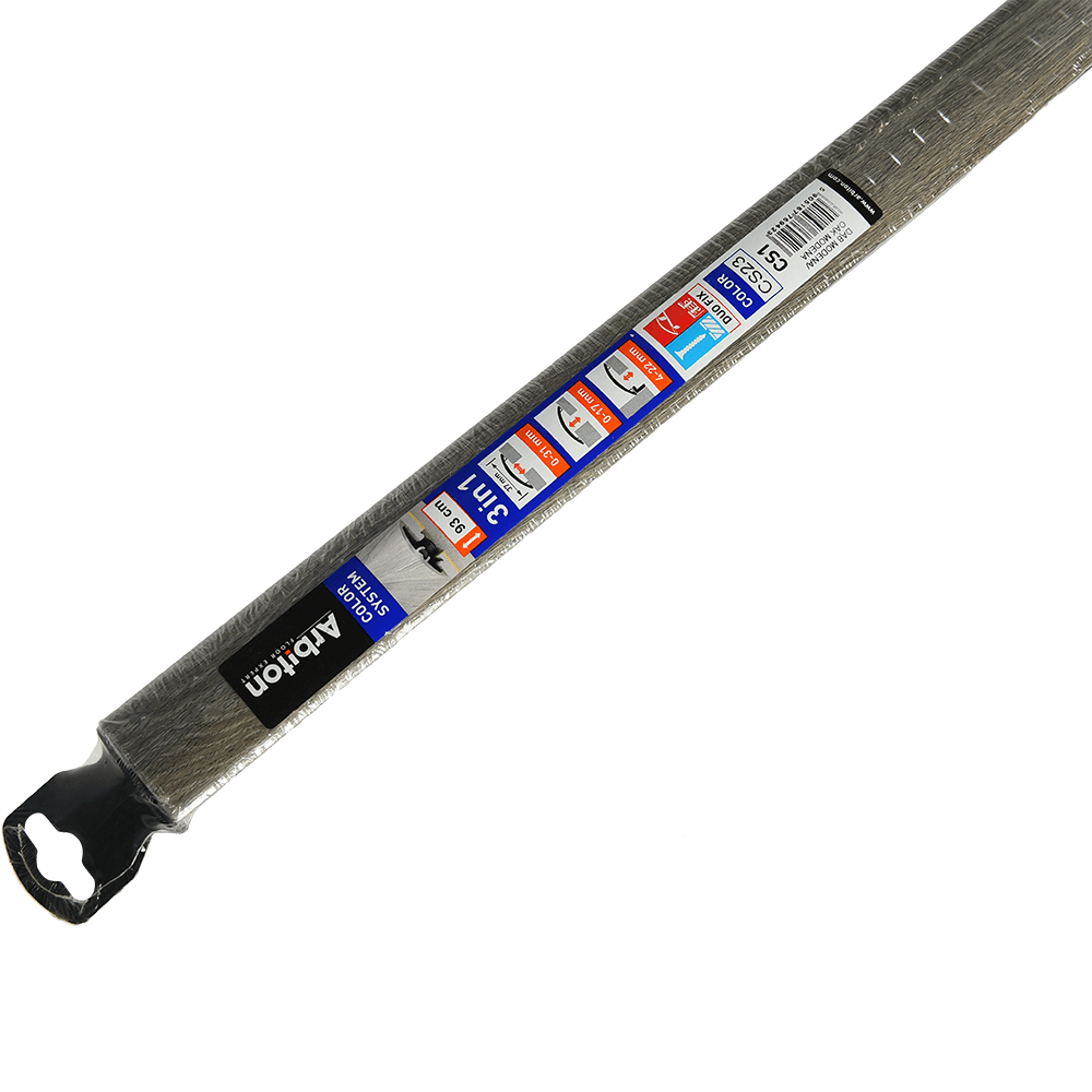 Profil de trecere cu diferenta de nivel Arbiton Color System 3 in 1, aluminiu, stejar Modena, 93 cm