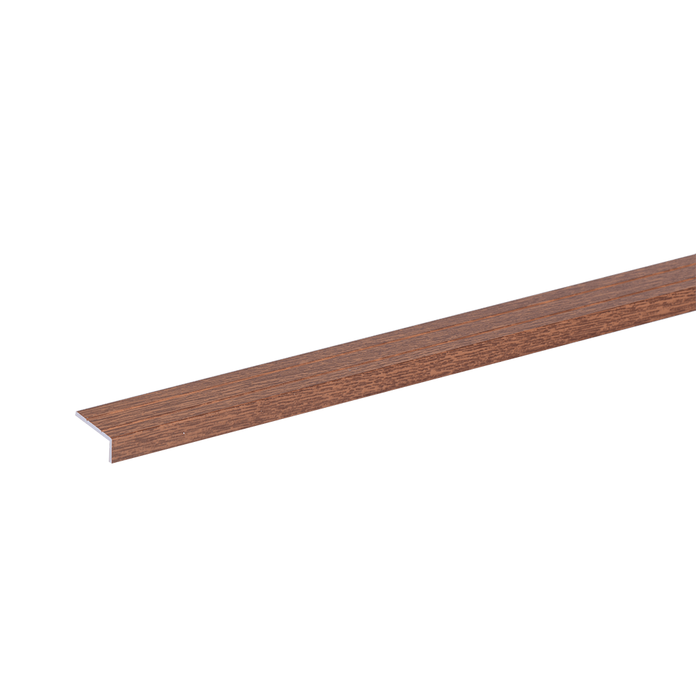 Profil inchidere parchet Set Prod S46 autocolant, aliaj de aluminiu 6063, maro, 1 m