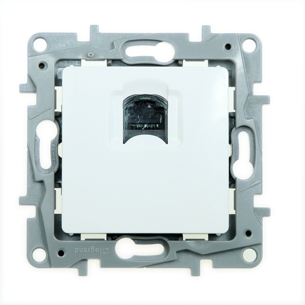 Priza RJ45 Cat. 6 UTP, Legrand Niloe 764573, 1 iesire, alb