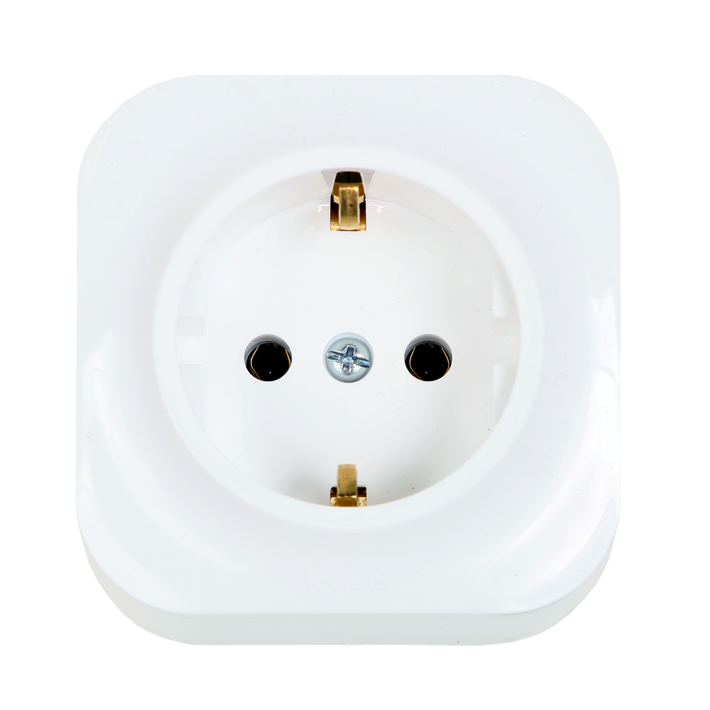 Priza 2P+T Forix, Legrand 782411, alb, montaj aplicat