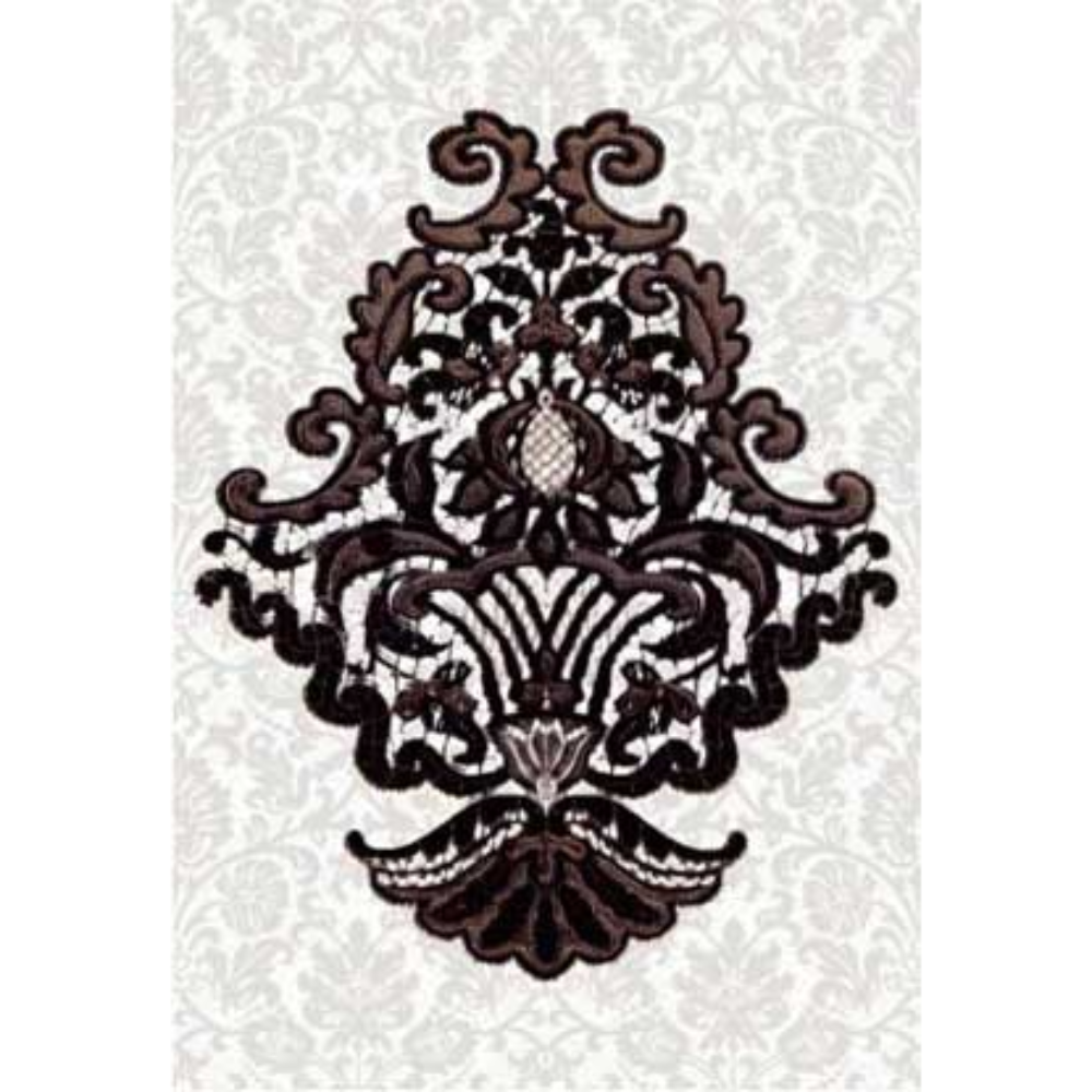 Faianta decorativa interior Organza 5, negru, 27.5 x 40 cm