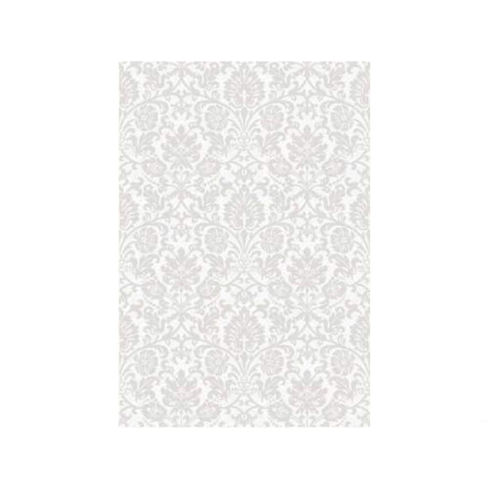 Faianta baie glazurata Organza 7C, alb, mat, model, 40 x 27.5 cm
