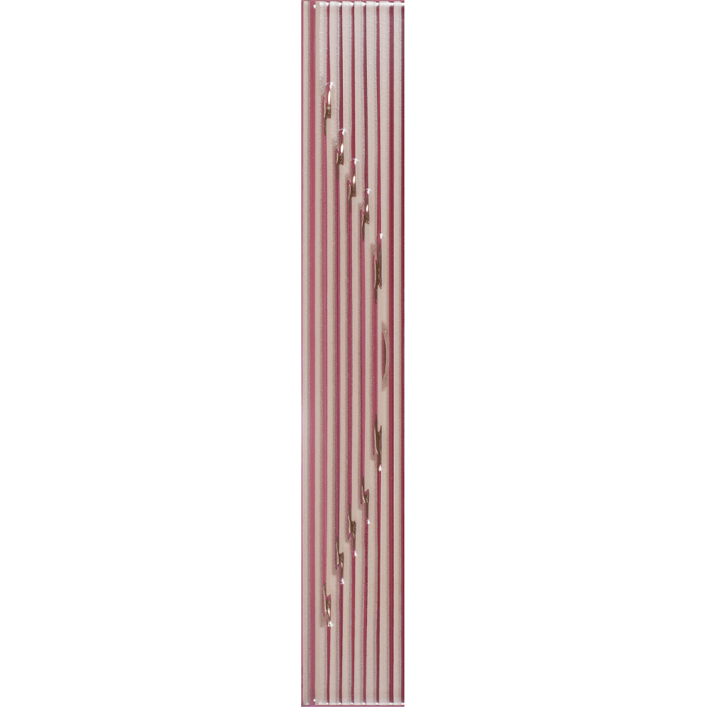 Brau faianta bordo, Kai Ceramics Sorel Bordo Lux, lucios, 6 x 40 cm