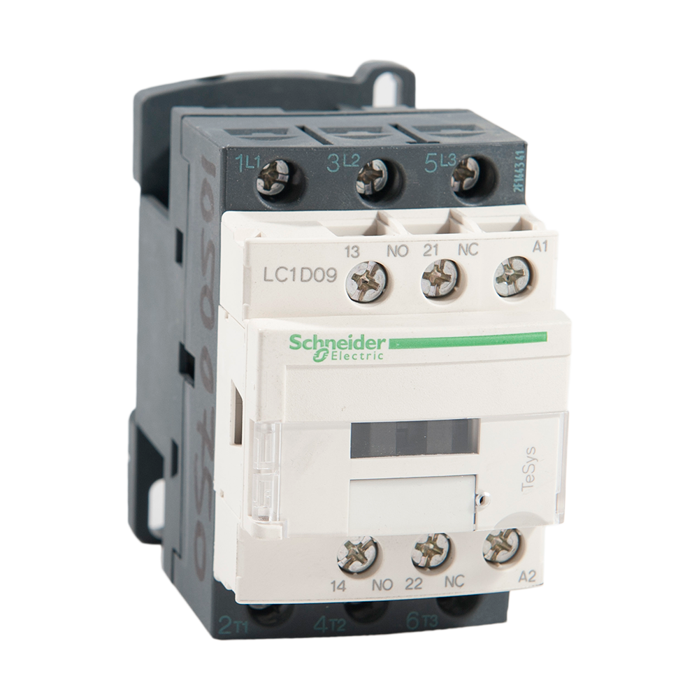 Contactor TeSys D, Schneider LC1D09P5, 3P 9A, AC-440V - aux 1NO+1NC - 230V