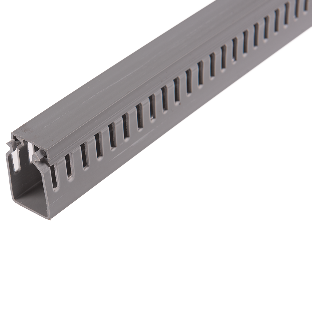 Canal slitat pentru cabluri, 25 x 40 mm, 2 m gri