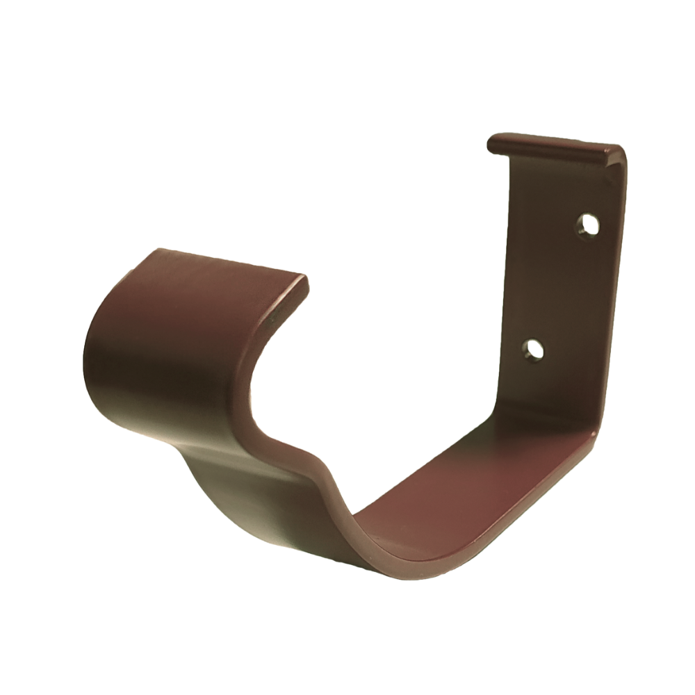 Carlig aplicat jgheab, metalic, 125 mm, maro RAL 8017