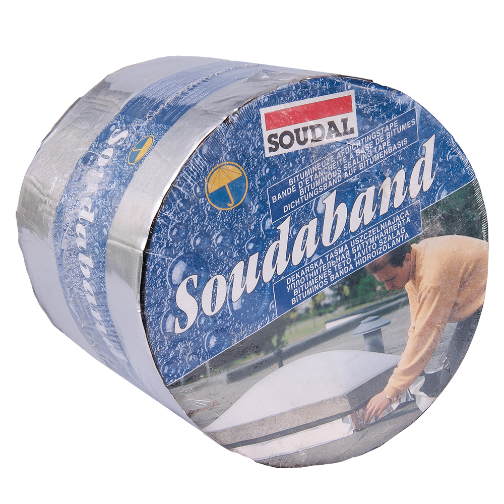 Banda hidroizolanta bituminoasa, 30 cm x 10 m, Soudal, aluminiu