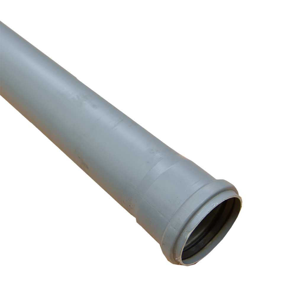 Tub PP Valrom, gri, diametru 75 mm, lungime 3 m