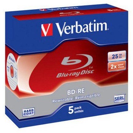 BD-RE Single Layer Verbatim 1 bucata, 2x, 25GB