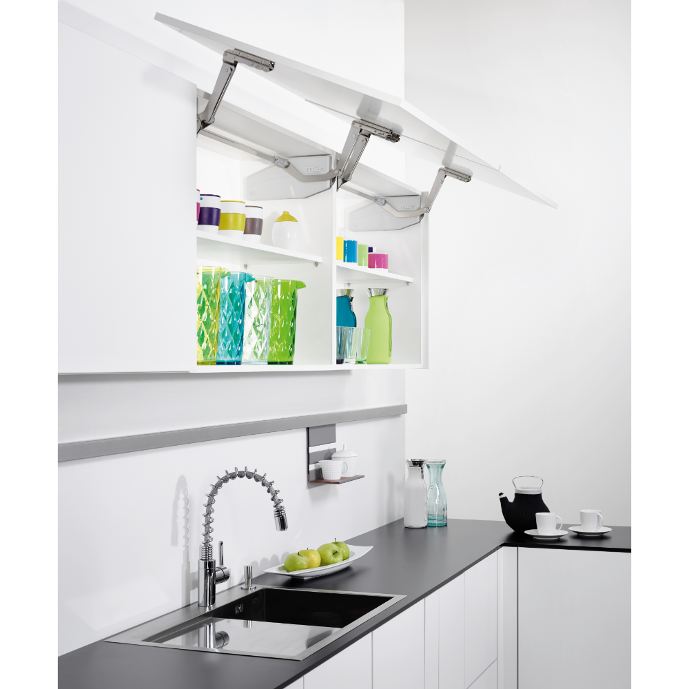 Feronerie de ridicare a frontului S5, inaltime corp 500 - 670 mm, greutate usa 5 - 10 kg
