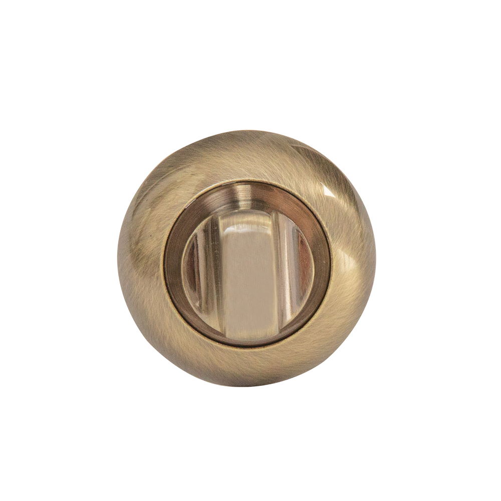 Rozeta pentru WC, rotunda, bronz antic, Ø 50 mm