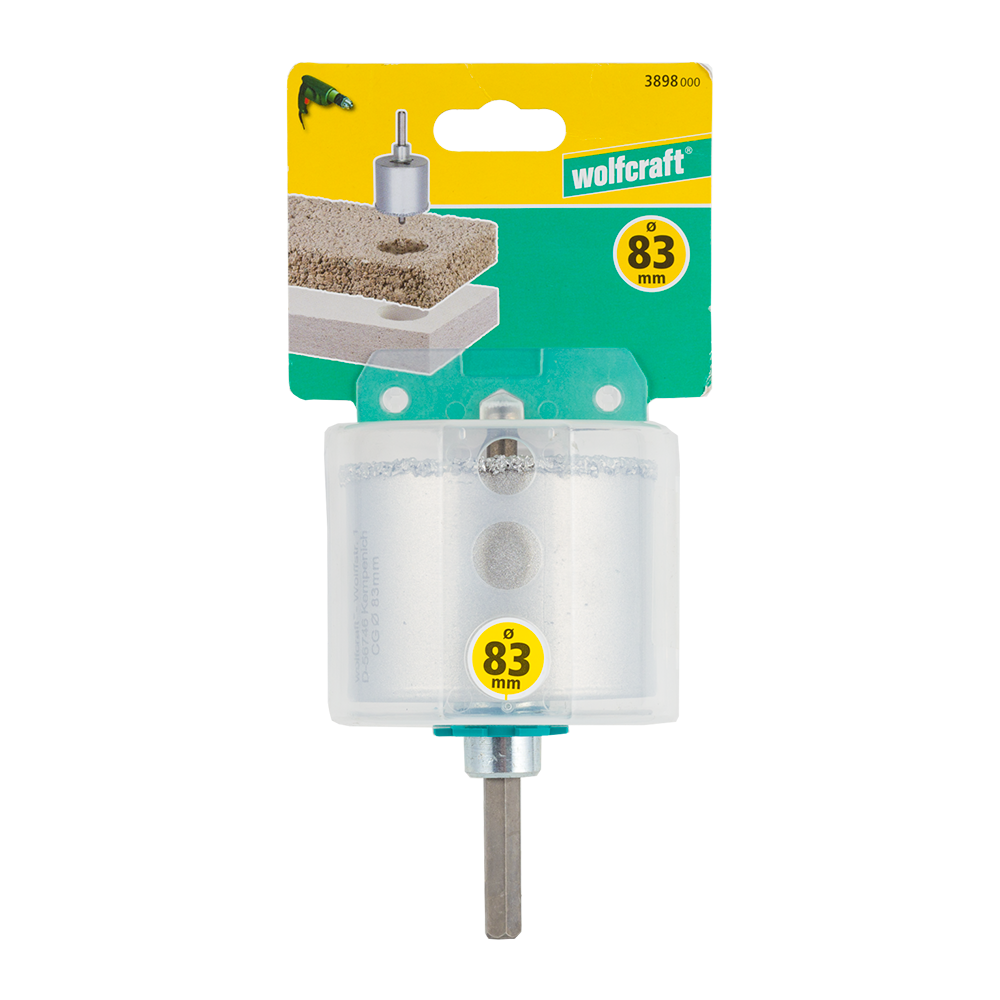 Carota Wolfcraft, pentru zidarie, cu burghiu, 83 mm
