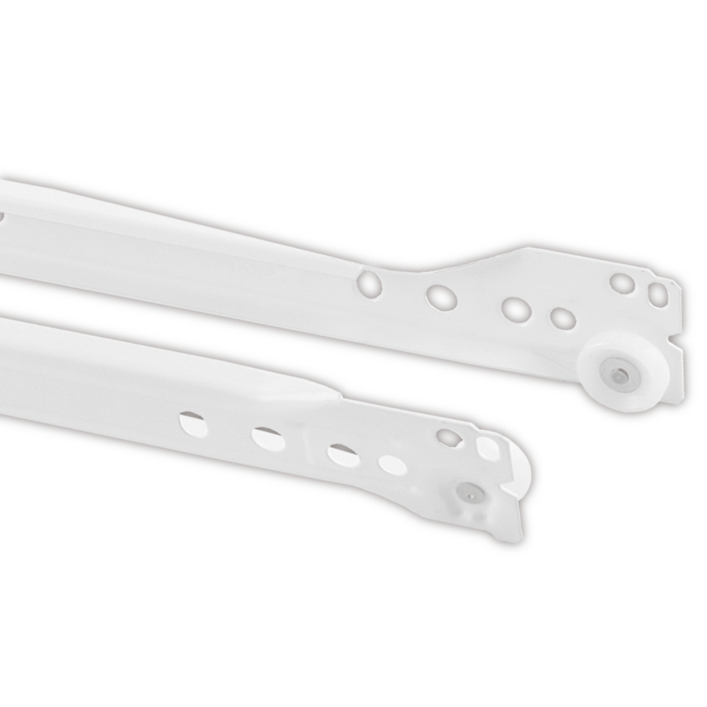 Glisiera cu role Teko, metal, alba, autoinchidere, 550 mm