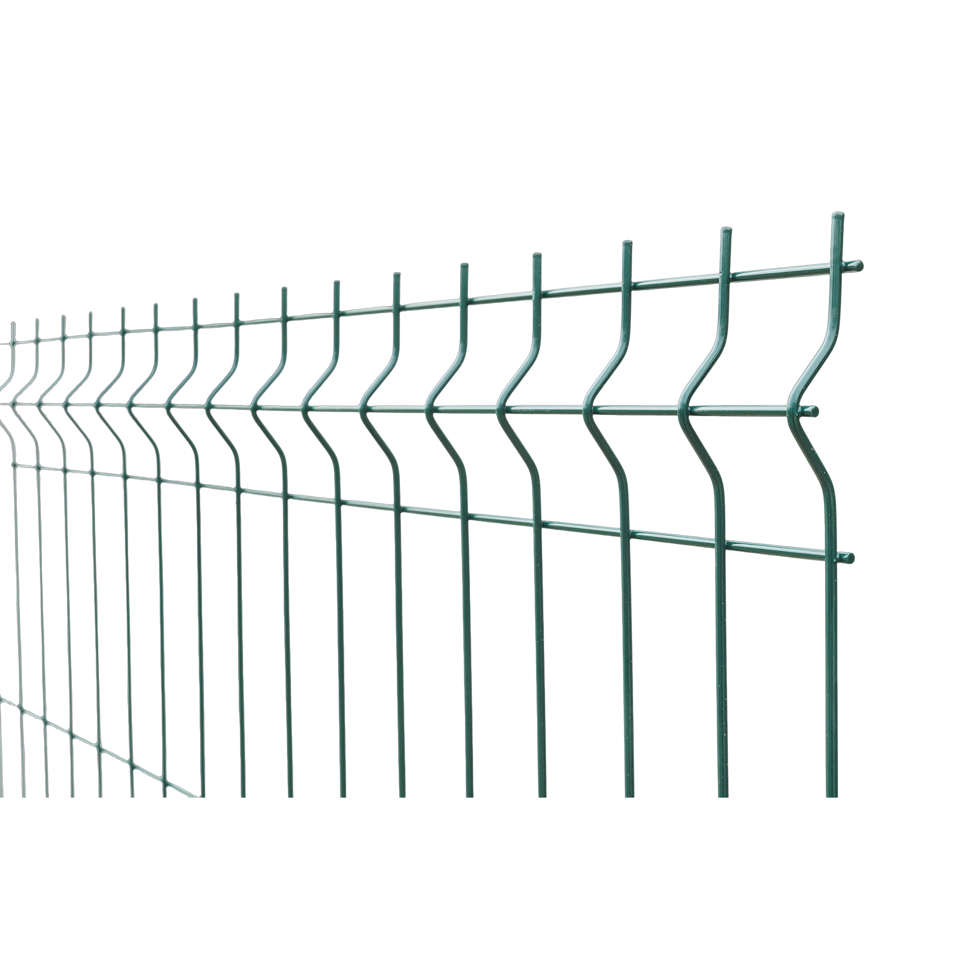 Panou gard bordurat zincat, verde, RAL 6005, 1500 x 2500 mm