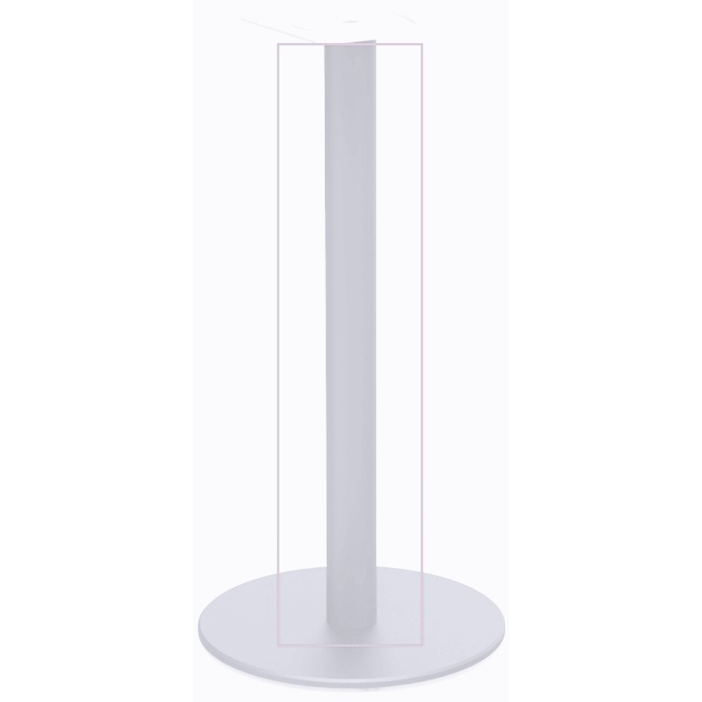 Tub pentru picior de masa cu postament, metal, crom, Ø 60 mm, H 715 mm