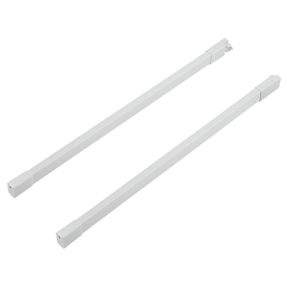 Set inaltatoare laterale rectangulare, Teko, alb, 400 mm