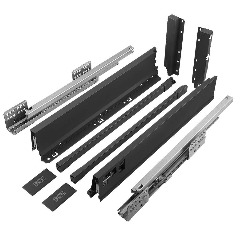 Sistem pentru sertar, Teko Clasic, antracit, 40 kg, H 199 mm , 400 mm