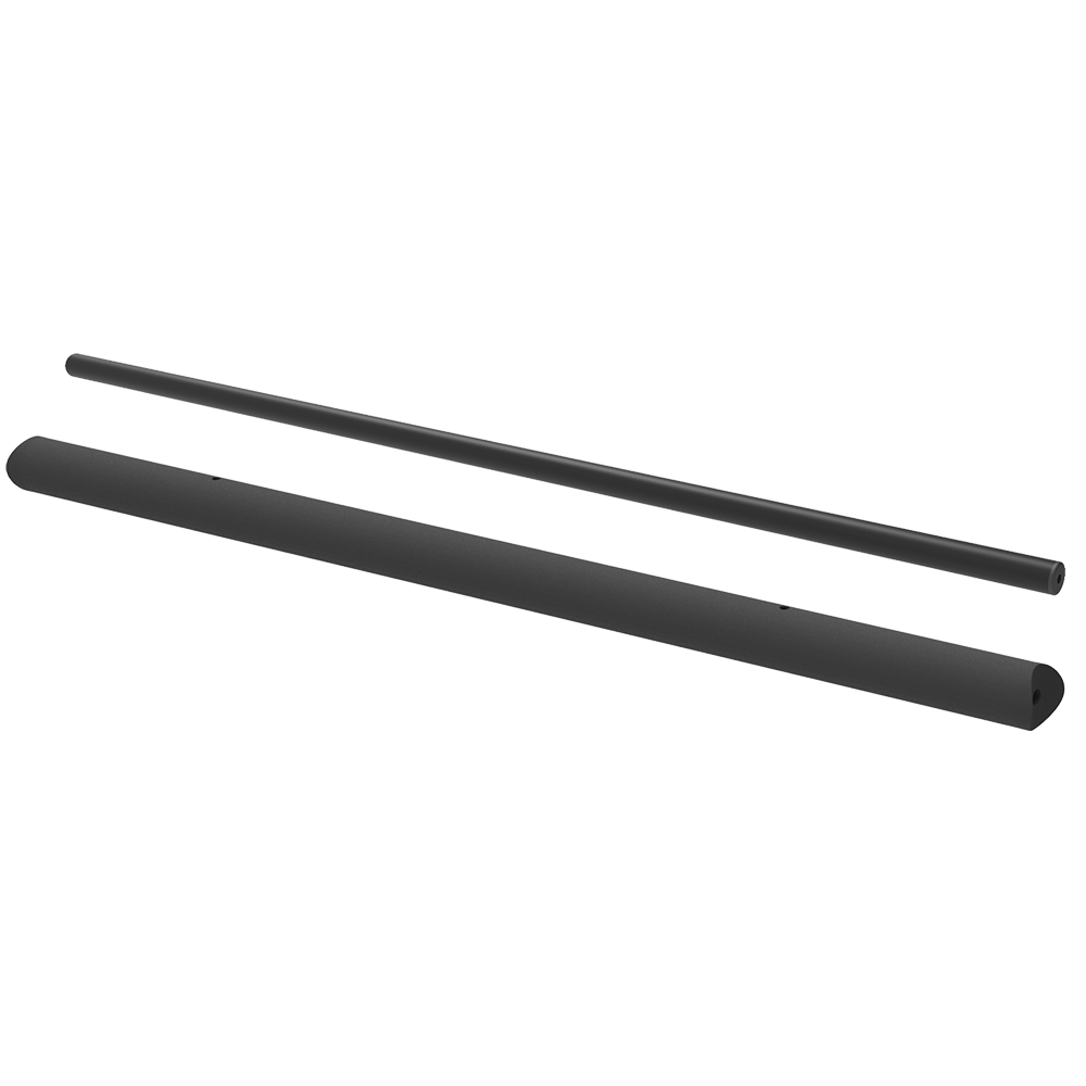 Bare longitudinale, metal, negru, L 1600 mm,  Set 2 Buc