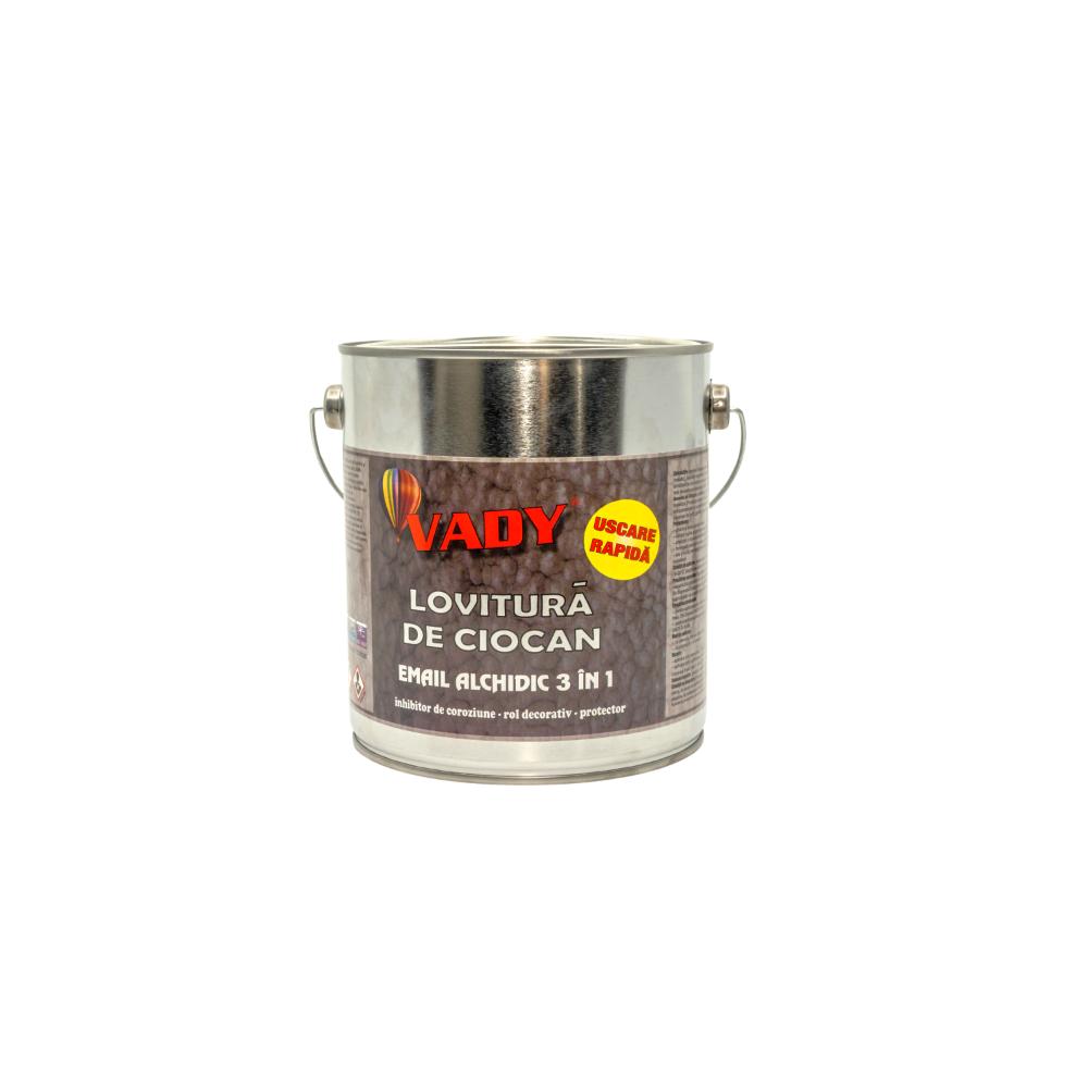 Vopsea alchidica 3 in 1 pentru metal Vady, negru, 2,5 l