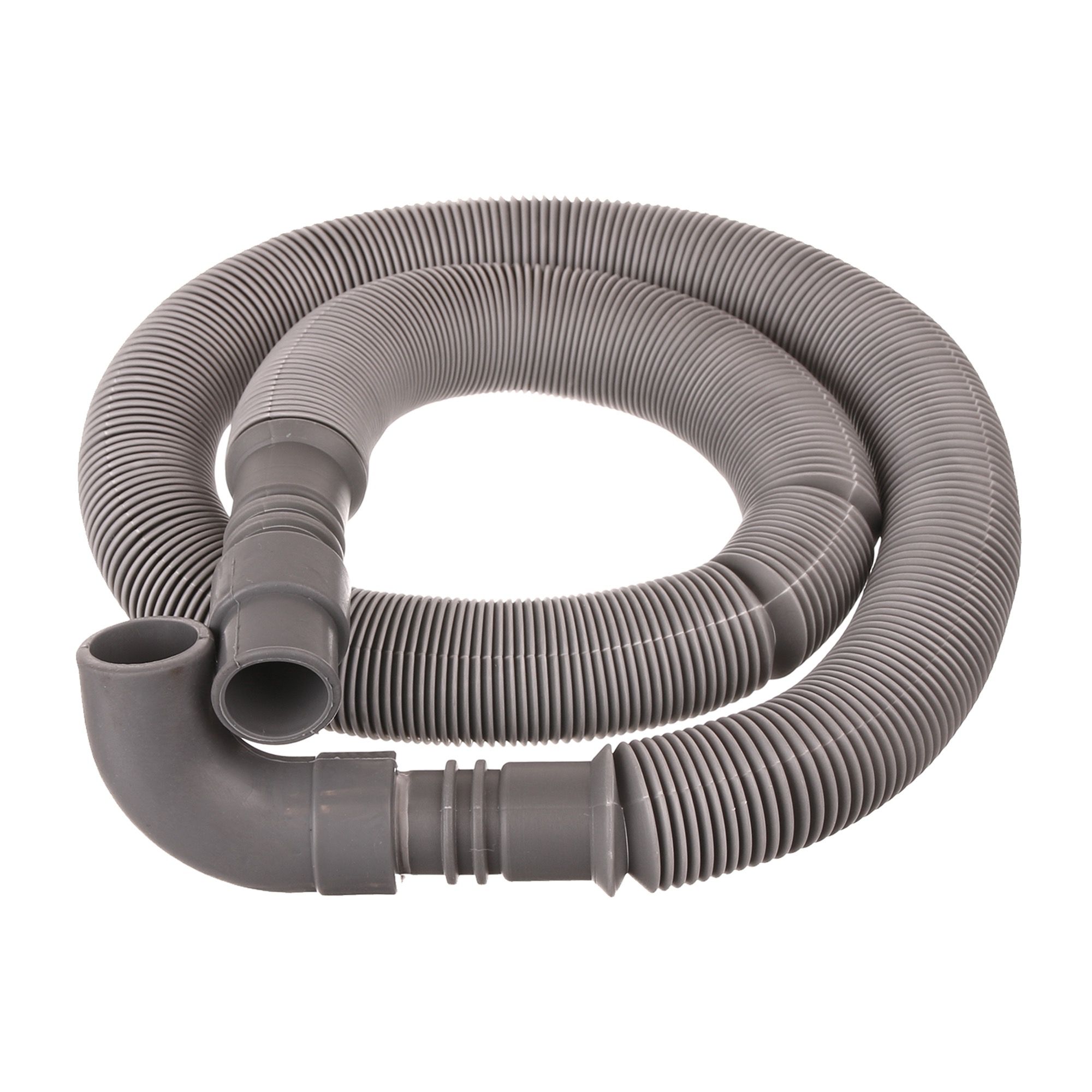 Furtun extensibil evacuare masina de spalat, homopolimer, gri, 3 m