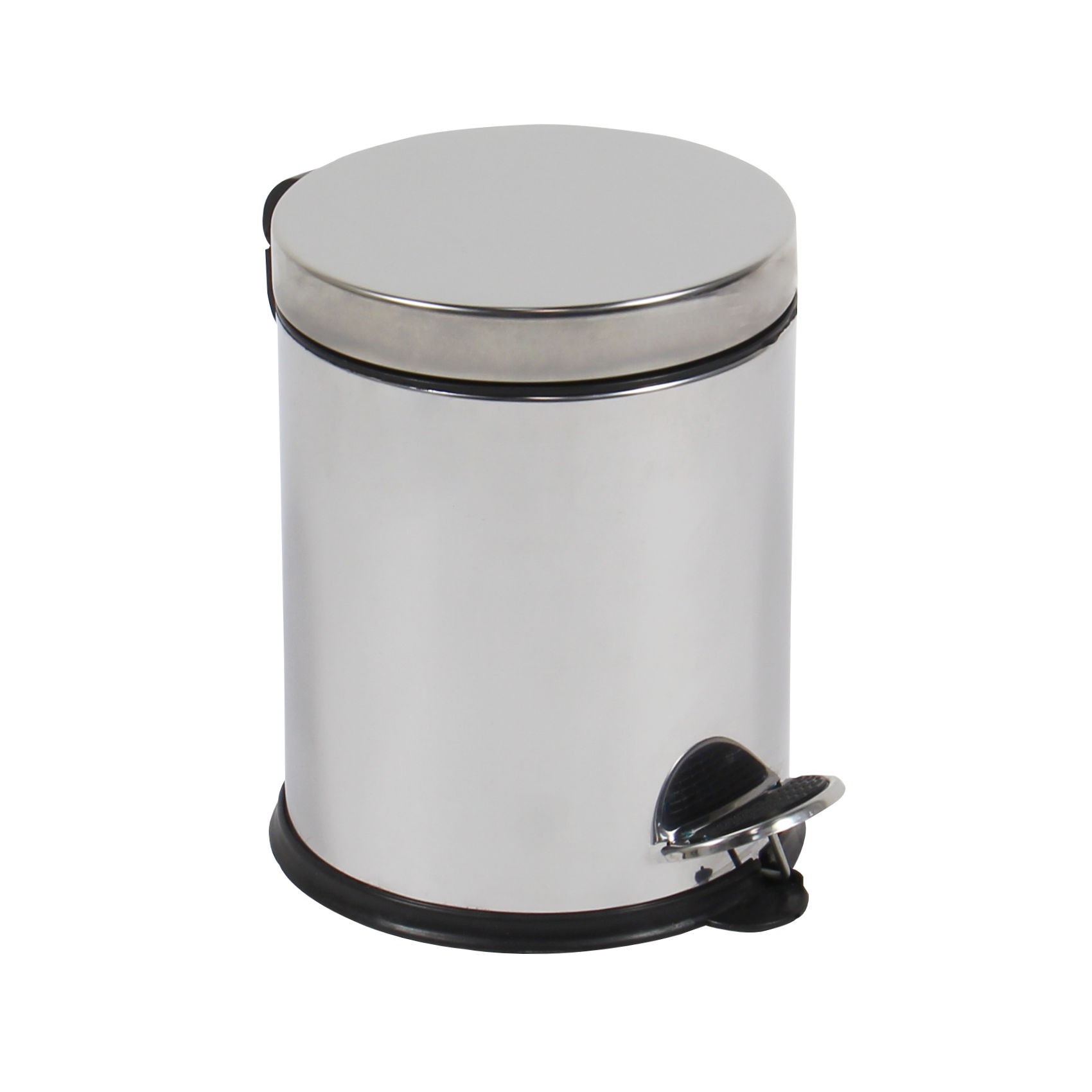 Cos de gunoi cu pedala Doruq, inox, argintiu, 3L