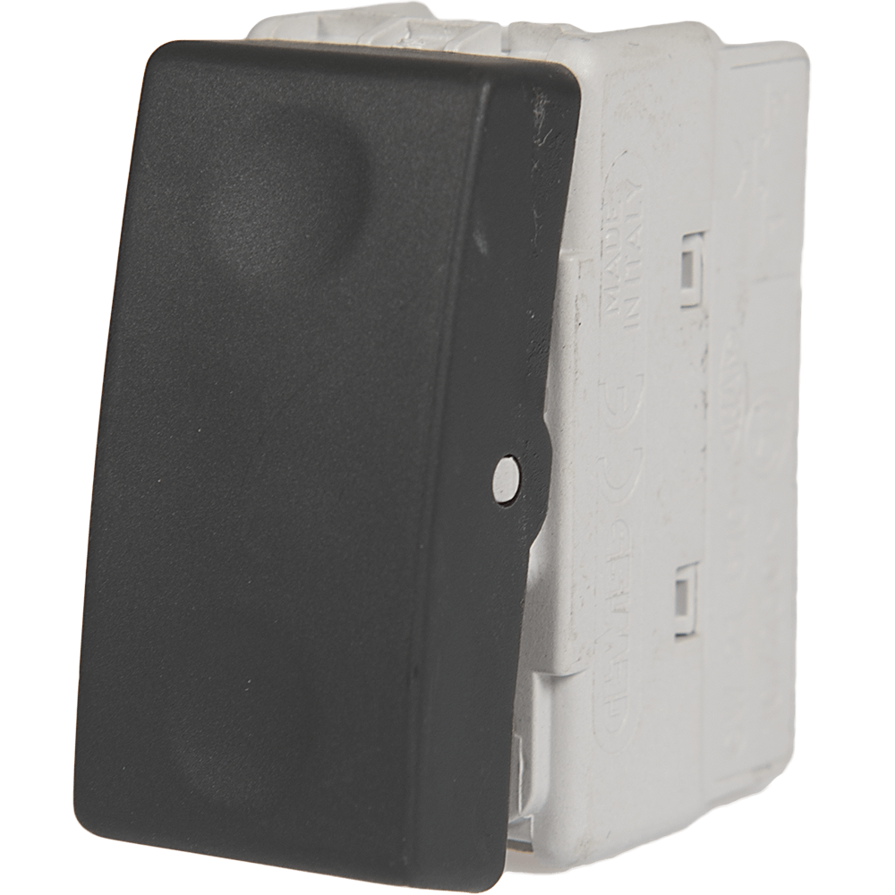 Buton cu revenire System, Gewiss GW21510, 1M, negru