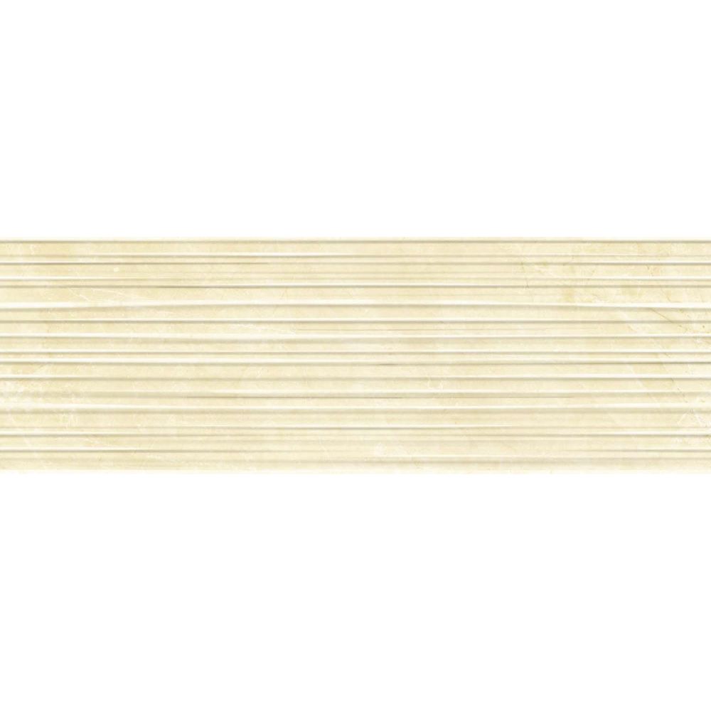 Faianta baie Kai Botticino Beige Lines, bej, lucios, aspect de marmura, 75.5 x 25.5 cm