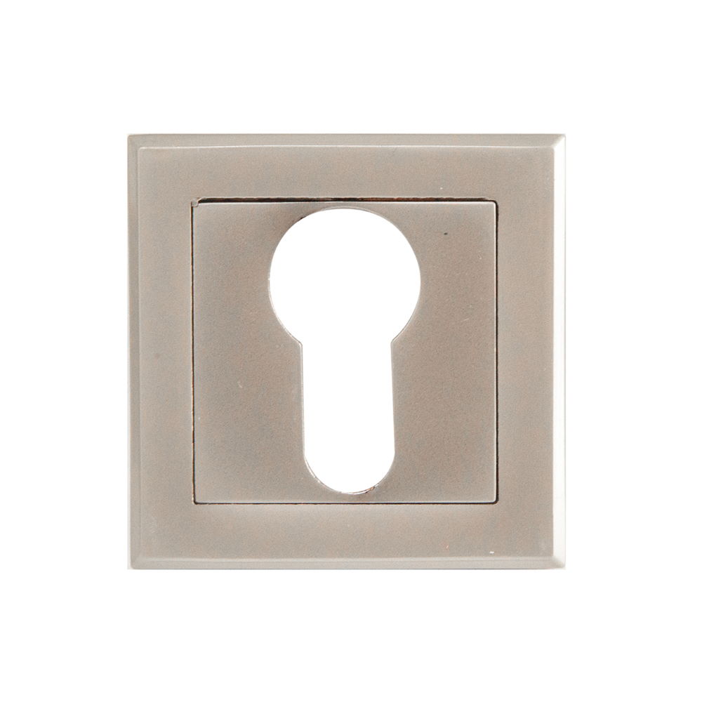 Rozeta pentru cilindru, SN Venus, patrata, aliaj aluminiu, negru nichel, 5 x 5 cm