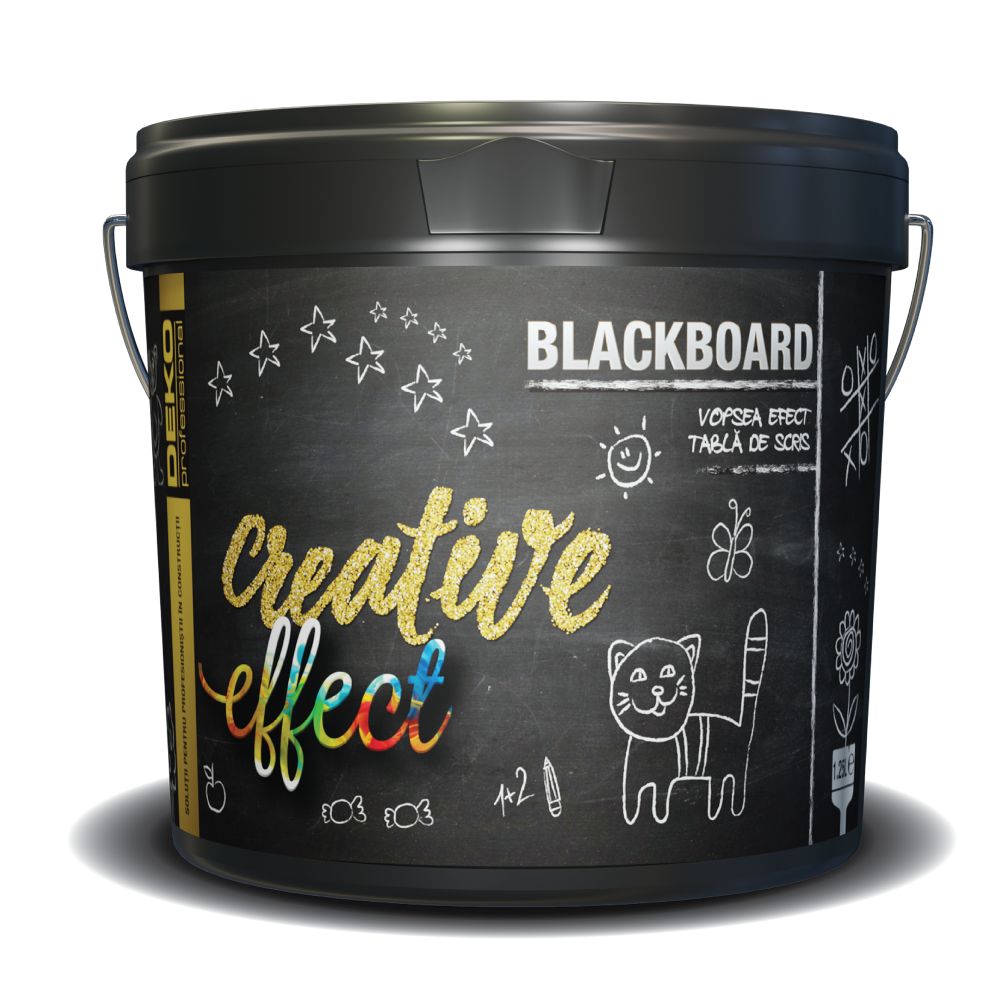 Vopsea decorativa cu efect de tabla de scris, Policolor DEKO Creative Effect, 1,25 l