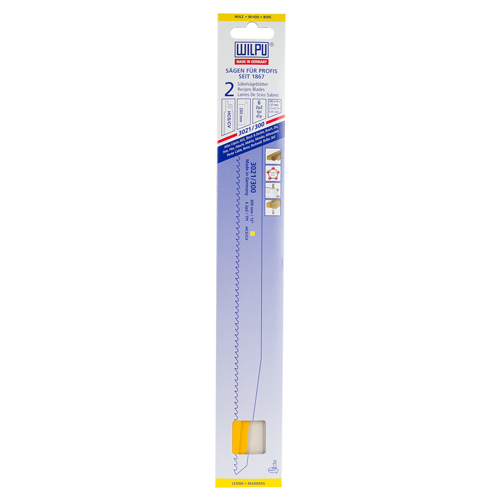 Set 2 lame fierastrau Wilpu, HCS/CV, 280 x 4.2 mm