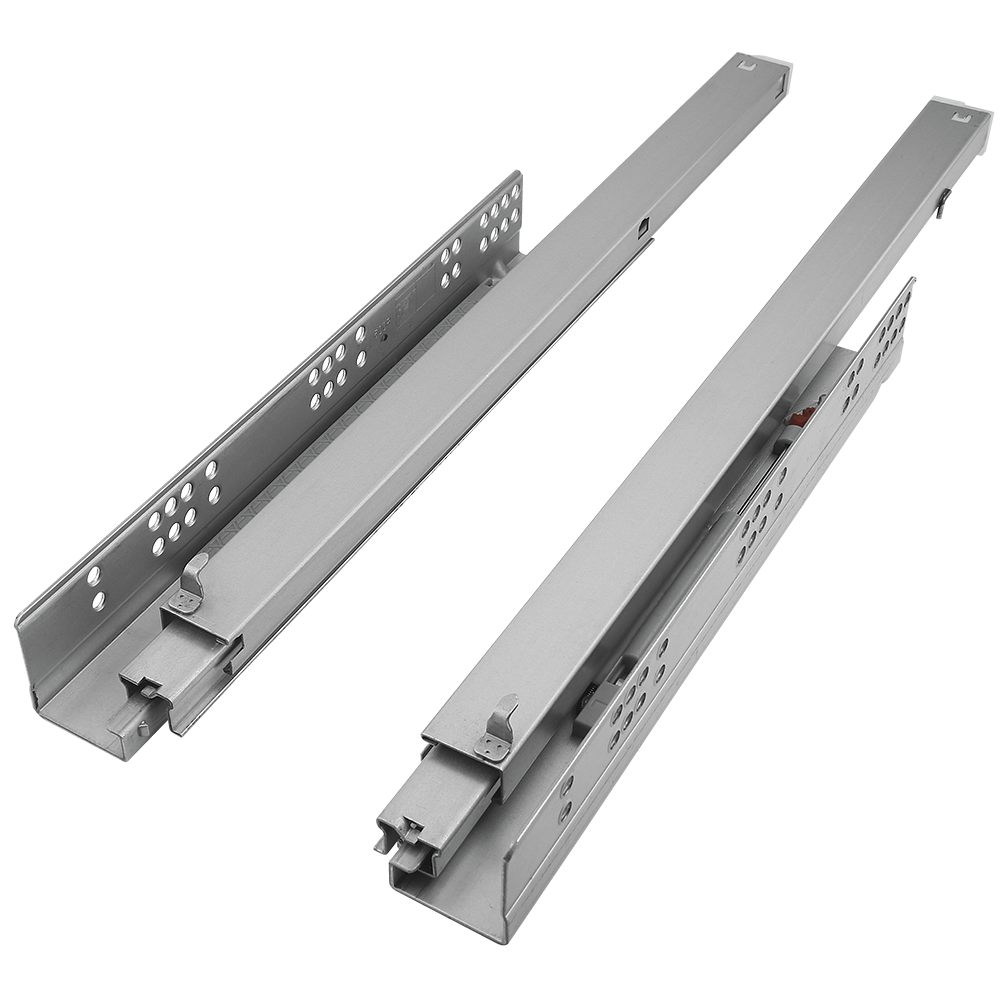 Glisiera FGV, extractie totala, cu amortizare, metal, crom, 500 mm