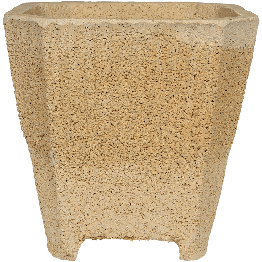Ghiveci Cementarte Carre, beton,piatra, 38 x 32 x 32 cm