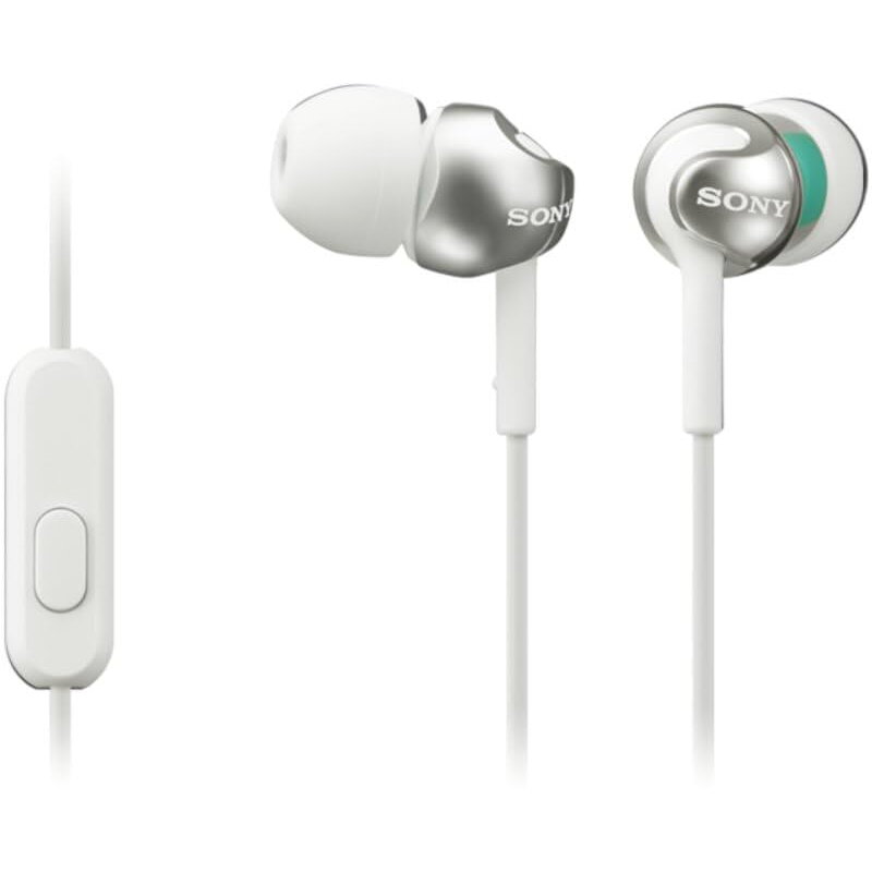 Casti MDR-EX110AP, Casti In Ear cu fir, Alb, Jack 3.5mm