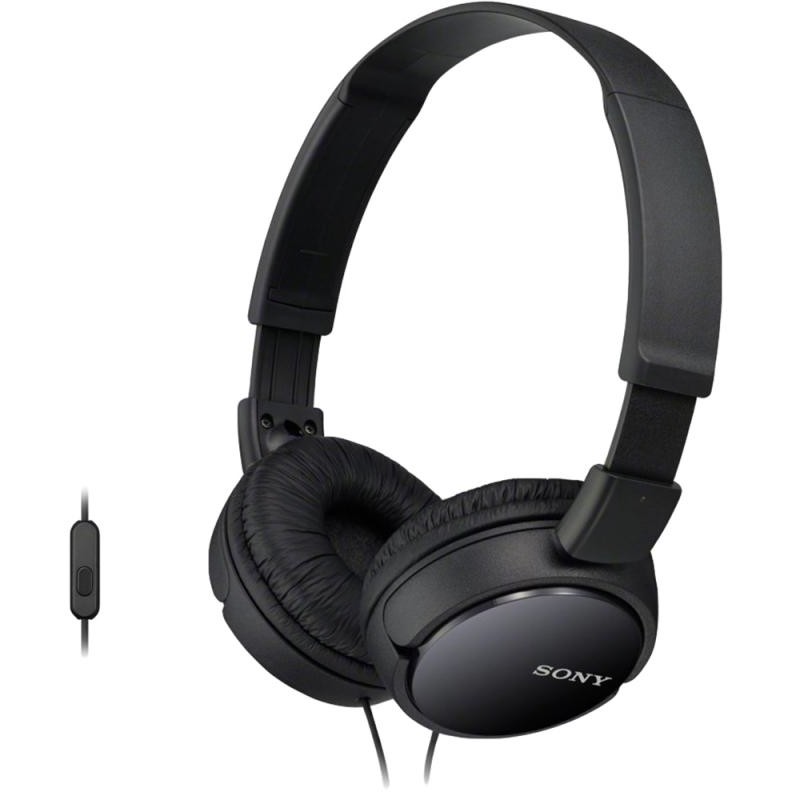 Casti MDRZX110AP, Casti On Ear cu fir, Negru, Jack 3.5mm
