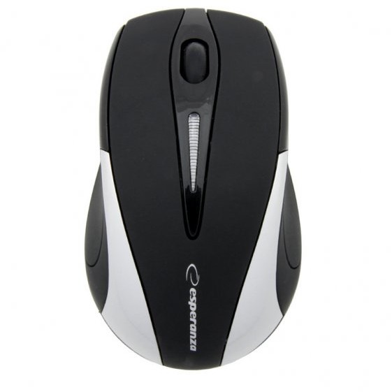 Mouse Antares, optic, wireless, 1000 dpi, 2.4 GHz, negru/ argintiu