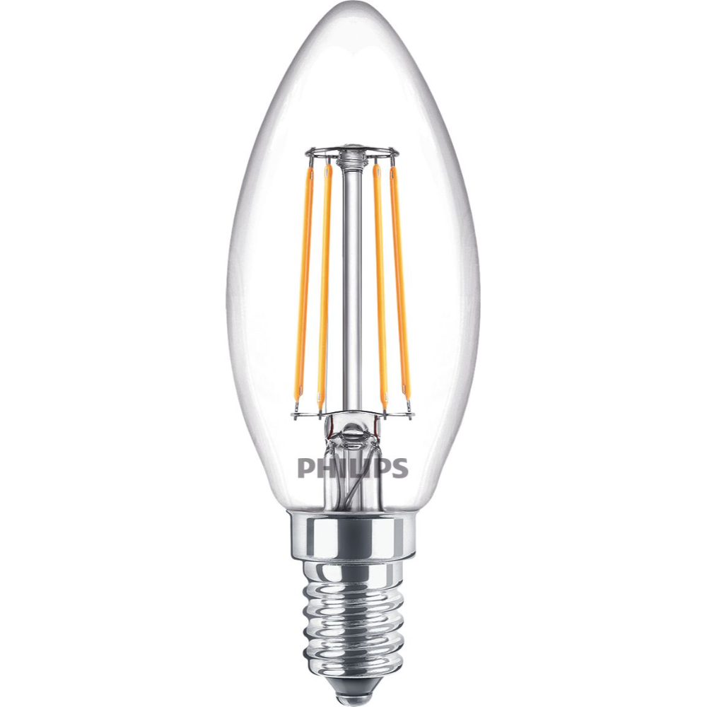 Bec LED lumanare Philips, E14, 4.3 - 40W, lumina alba calda 2700 K