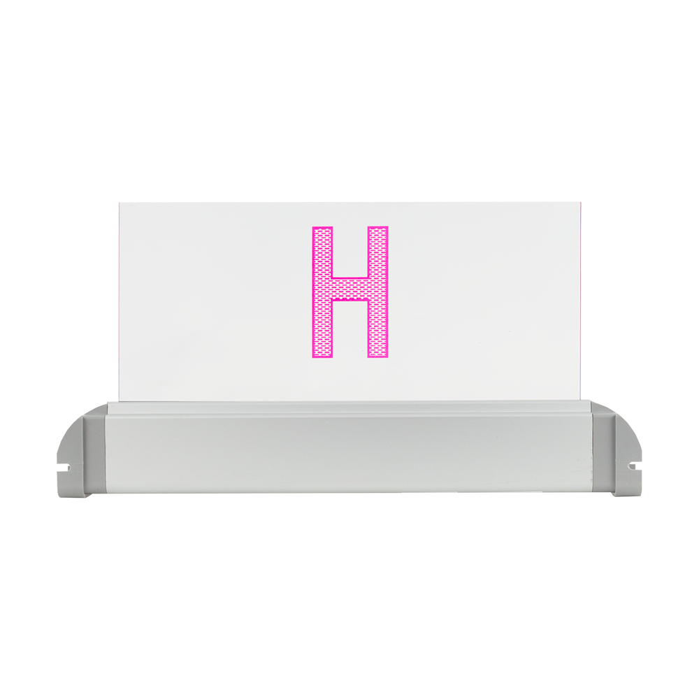 Corp iluminat de avertizare Hidrant interior, gri-rosu, LED integrat, latime de 310 mm