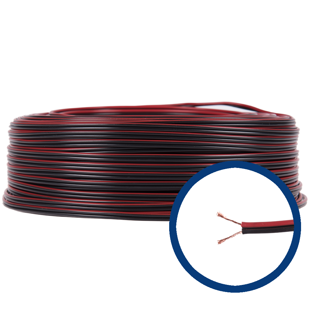 Cablu electric MYUP 2 x 0.5 mmp, izolatie PVC, rotund