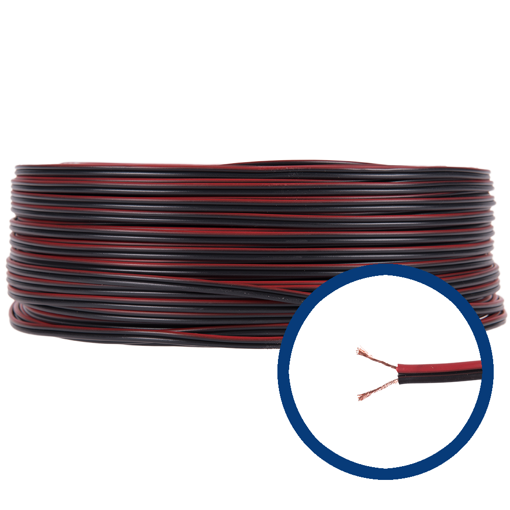 Cablu electric MYUP 2 x 0.75 mmp, izolatie PVC, rotund