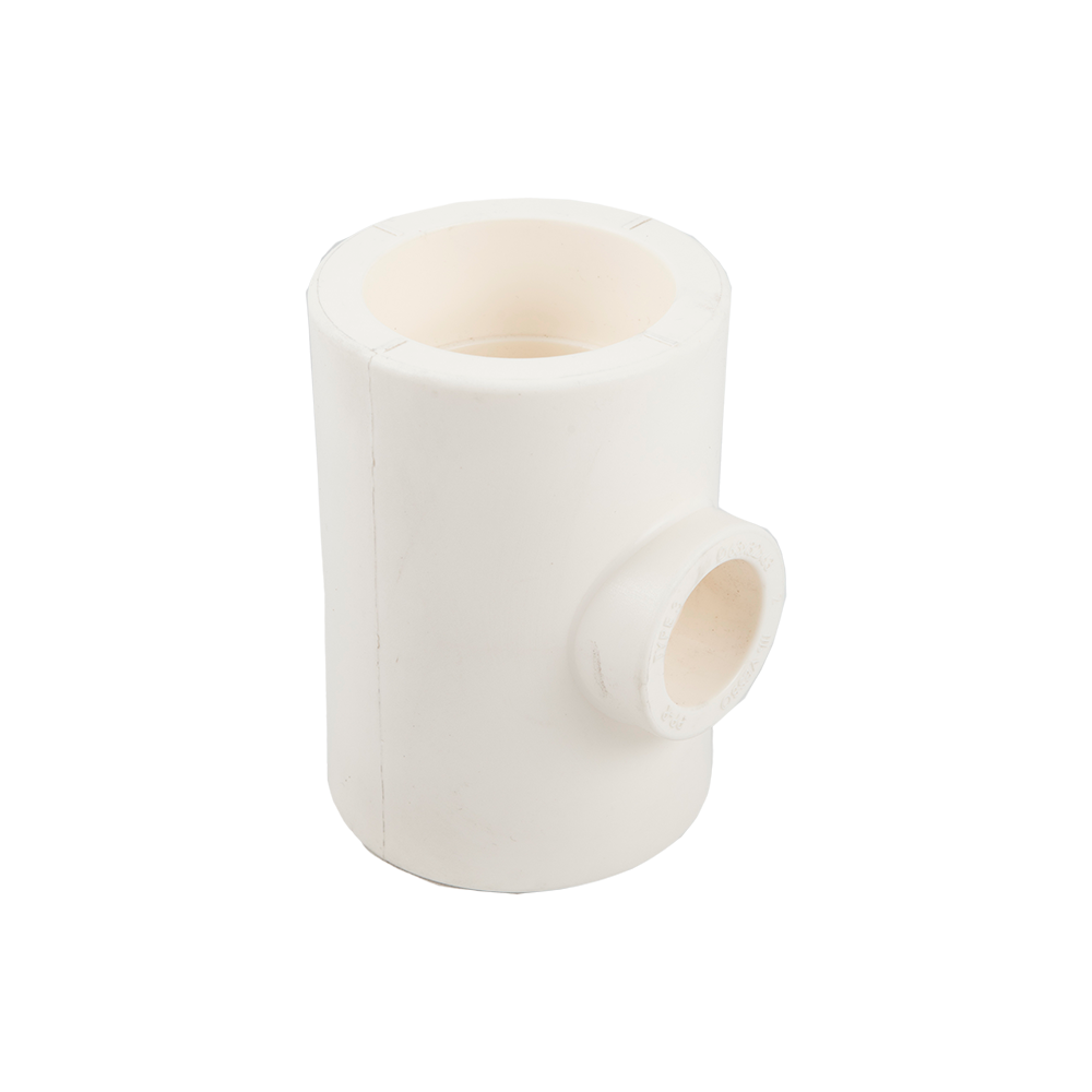 Teu redus PPR 63 mm Vesbo, 32 x 63 mm, filet interior, alb