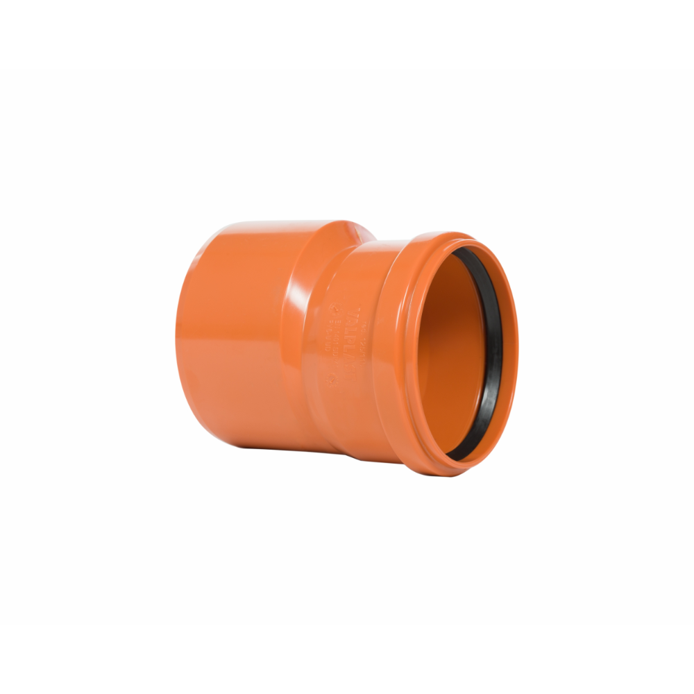 Reductie excentrica PVC canalizare exterioara Valrom, diametru 250 / 200 mm