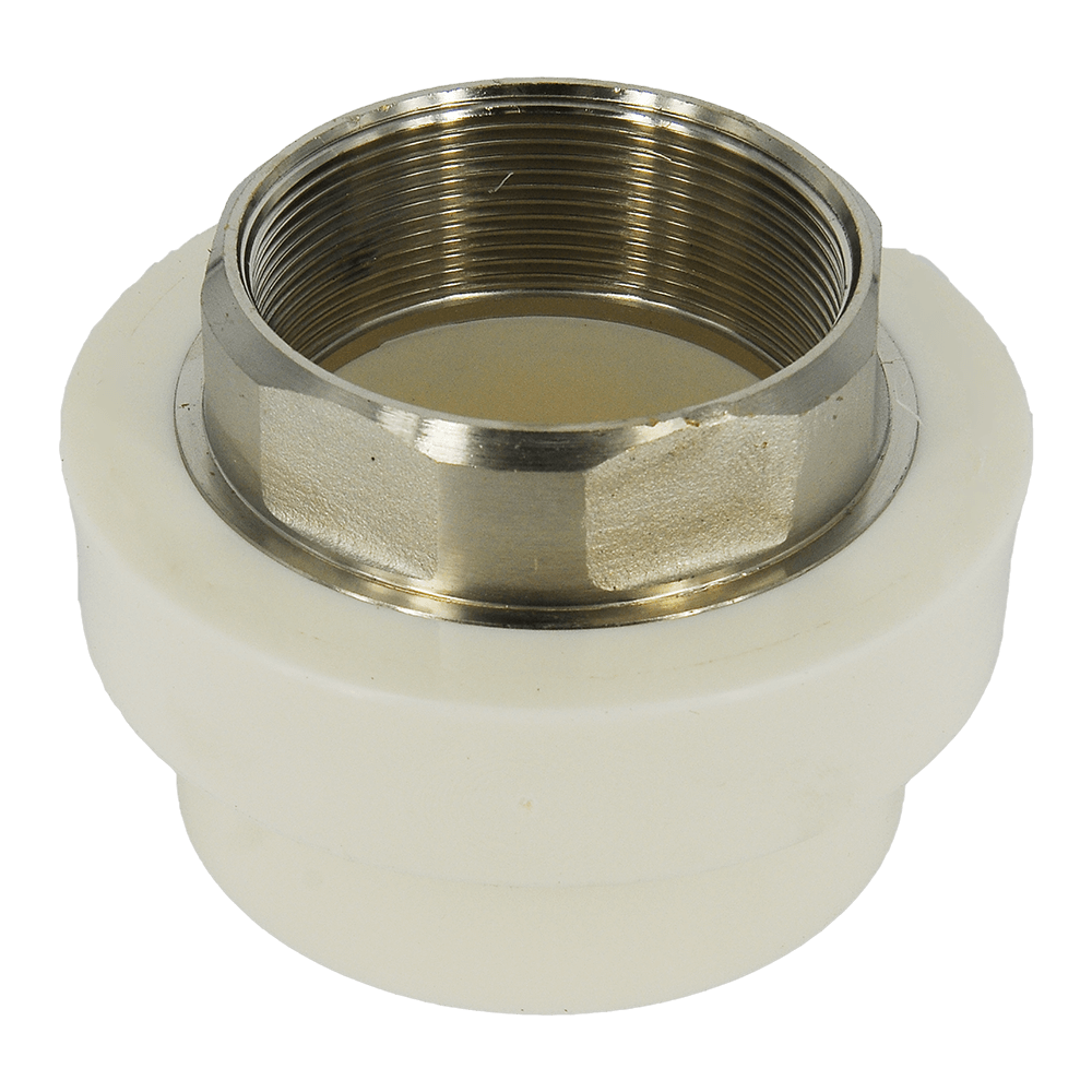 Mufa PPR 32 mm Vesbo, 1, filet interior, prindere hexagonala, alb