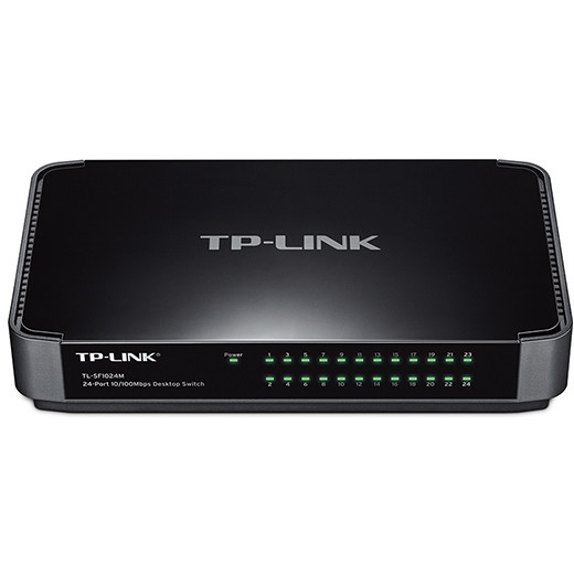 Switch TL-SF1024M, 24 porturi 10/100Mbps, desktop, carcasa din plastic (include timbru verde 1 leu)