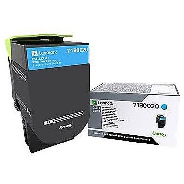 LEXMARK 71B0020 CYAN TONER CARTRIDGE