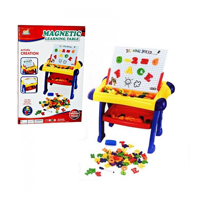 Tabla magnetica educativa copii 3in1, cu cifre si alfabet