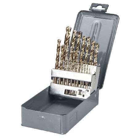 SET BURGHIE METAL HSS-CO 135° IN CUTIE 1-10MM - 19P.