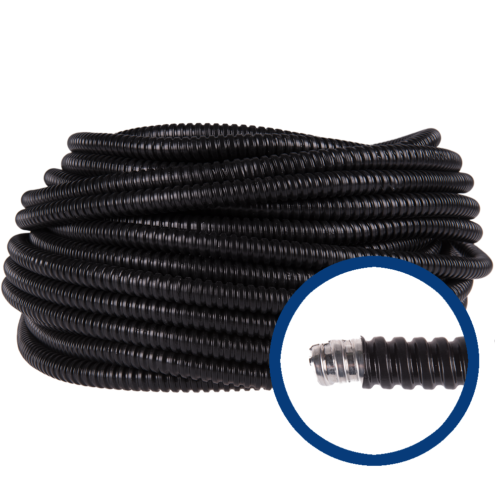 Copex metalic spiralat cu izolatie PVC, D 16 mm, 320N, rola 50 m